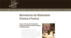 Desktop Screenshot of francaefranco.de