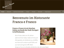 Tablet Screenshot of francaefranco.de